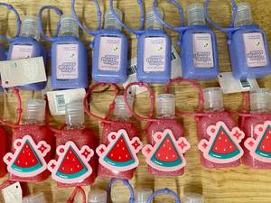 Lot of 18 Kids Backpack Hand Sanitizer Bottles with Carrying Cases
