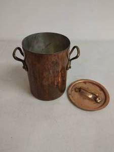 Vintage Helvetia Copper Soup Pot with Lid