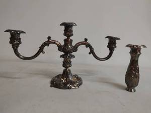 Reed & Barton Silverplate Candleholders