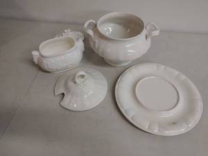 Vintage NS Gustin Co Soup Tureen and Other Lidded Dish