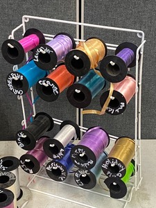 Spool Storage Rack With HUGE Selection Of Ribbon Spools