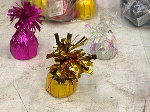 (10) Bags Of Assorted Color Tabletop Ballon Bouquet Weights