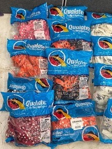 Box Lot Of Assorted Latex Party Balloons