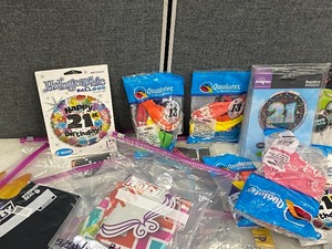 Large Lot Of Various Packaged Party Balloons