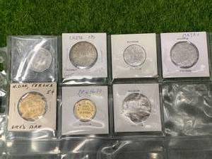 lot 20 image: Antique North Dakota Tokens Verona, Crete, Harvey, Etc