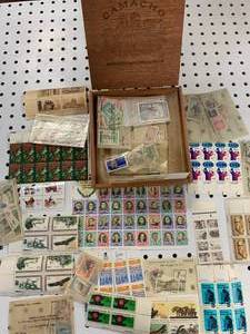 lot 25 image: Cigar Box Full of Unused Stamps