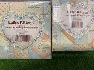 lot 33 image: Lot of 2 Calico Kittens from Enesco (these sell well on ebay)