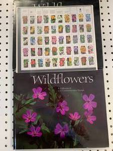lot 54 image: Wildflowers Commemorative Stamp Album with Stamps