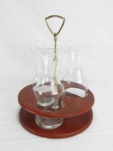lot 78 image: Vintage Prototype Sample Three Carafe Caddy