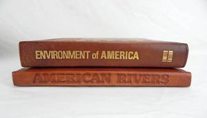 lot 84 image: Vintage American Rivers - A Natural History and Environment of America Limited Edition Leather Bound Book Set