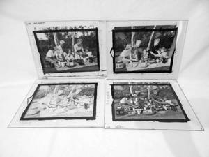 lot 99 image: Set of Vintage 1962 Outdoor Fun Photograph Glass Color Separation Plates