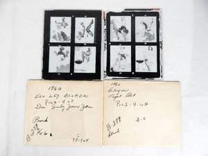 lot 103 image: Set of Vintage 1960 Gil Elvgren Pin Up Glass Color Separation Plates