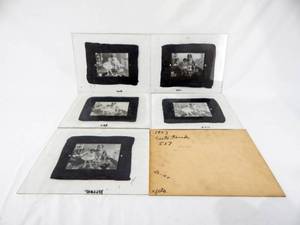 lot 108 image: Set of Vintage 1953 Frederick Sands Brunner Cute Trick Glass Color Separation Plates