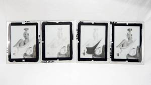 lot 116 image: Set of Vintage 1959 Duane Bryers Hilda In The Bathtub Glass Color Separation Plates