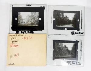 lot 123 image: Set of Vintage 1957 Wooded Realm Photograph Glass Color Separation Plates