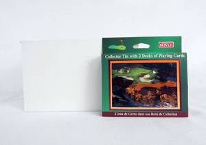 lot 183 image: Box of 12 Vintage 1998 Joann Dost Golf - The Ultimate Game Tin and Playing Card Sets