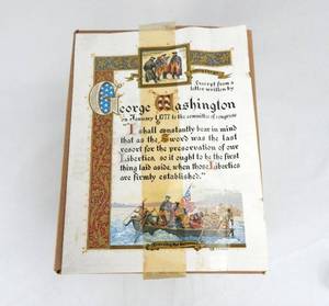 lot 189 image: Case of Vintage Excerpt From A Letter From George Washington Prints