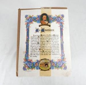 lot 190 image: Case of Vintage Daniel Webster An American Prints