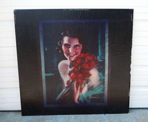lot 4 image: Vintage Large Rolf Armstrong Pin Up Vinyl Wrap Print