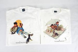 lot 214 image: Set of 2 New Vintage Norman Rockwell My Pal and Me Series T-Shirts