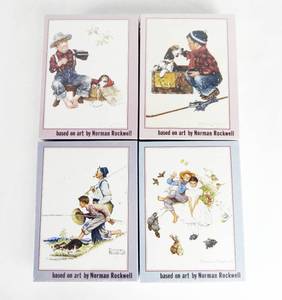 lot 224 image: Set of 4 Different Yanoman Norman Rockwell 200 Piece Sealed Puzzles