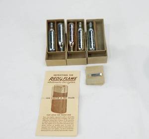 lot 226 image: Set of 5 Vintage Redi Flame Lighter Butane Cartridges