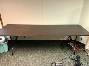 lot 21 image: Heavy Duty - Wood Banquet Folding Table