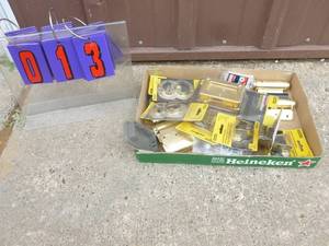Flat of Stanley hardware. As shown.