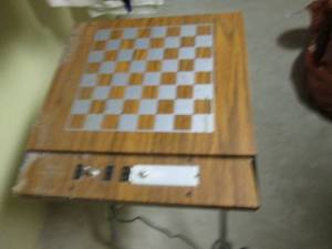 Metal chess board with electric lig...