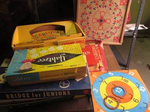 Lot of vintage board games, sold as...