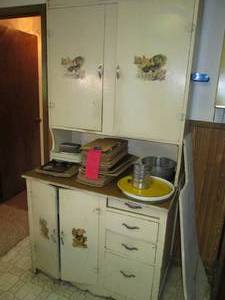 Vintage wood cabinet, 40 x 25  80 i...