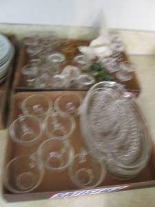 Shot glasses, bowls, and other glas...