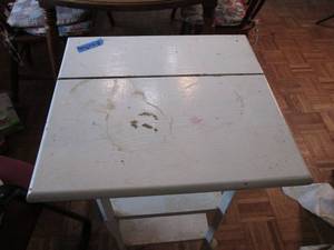 Vintage white stand top is 16.5 inc...