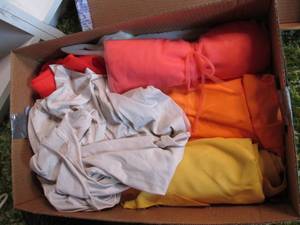 Box of silky material...