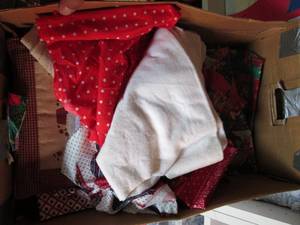 Box of Holiday material...