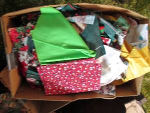 Box of nice quilting material...