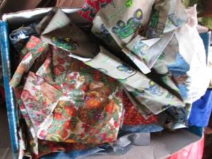 Lot of material for clothepin bags...