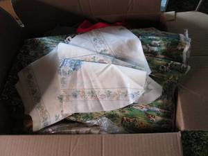 Huge box of material and fabric...
