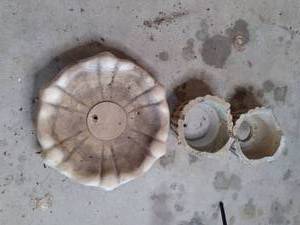Super Heavy Cement Bird bath. Unit ...