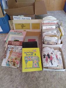Large lot of crafting books, patter...