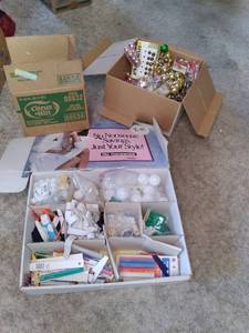 Large lot of crafting supplies incl...