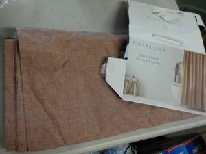 Casaluna Linen Blend Shower Curtain...