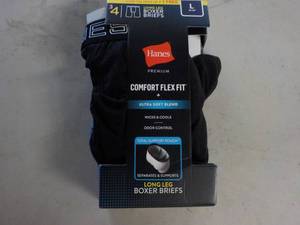 Hanes Long Leg Boxer Briefs size L...