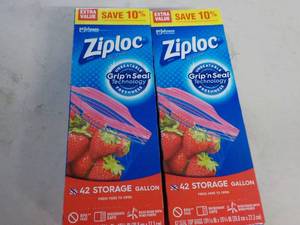 2 Boxes Ziploc Bags- 42 each gallon...