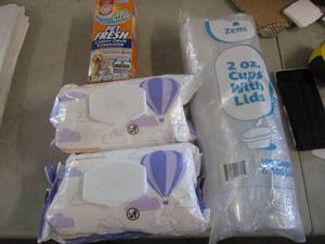 Household Wipes, Sample Cups, and C...