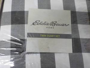 Eddie Bauer Twin Duvet Set...