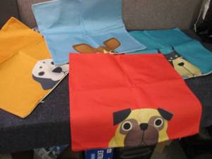 4 Dog Pillow Covers 18 inch...