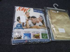 2- 2pks Satin Pillow Protectors Que...