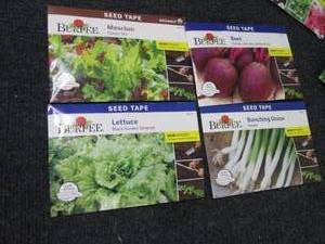4 Assorted Burpee Seed Tapes...