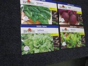 4 Assorted Burpee Seed Tapes...